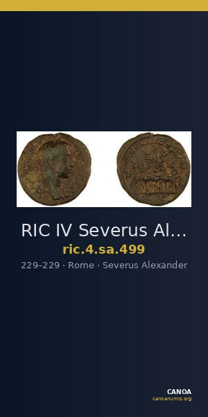 RIC IV Severus Alexander 499 — CANOA