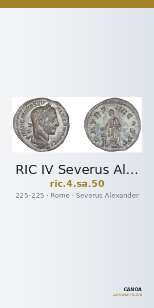 RIC IV Severus Alexander 50 — CANOA