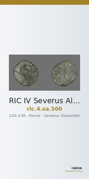 RIC IV Severus Alexander 500 — CANOA