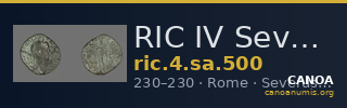 RIC IV Severus Alexander 500 — CANOA