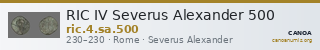 RIC IV Severus Alexander 500 — CANOA