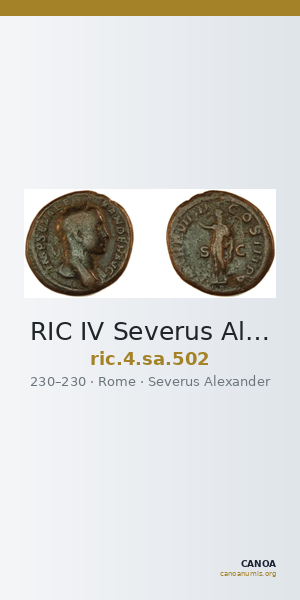 RIC IV Severus Alexander 502 — CANOA