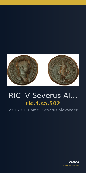 RIC IV Severus Alexander 502 — CANOA