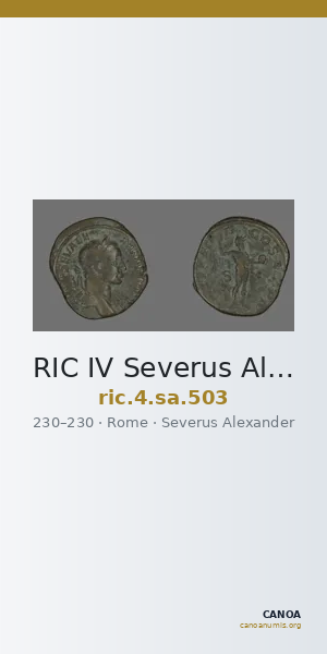 RIC IV Severus Alexander 503 — CANOA