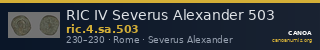 RIC IV Severus Alexander 503 — CANOA