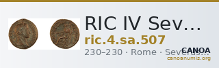 RIC IV Severus Alexander 507 — CANOA