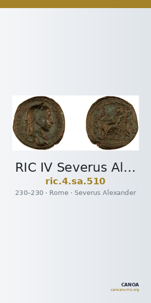 RIC IV Severus Alexander 510 — CANOA