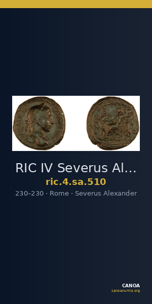 RIC IV Severus Alexander 510 — CANOA