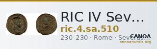 RIC IV Severus Alexander 510 — CANOA