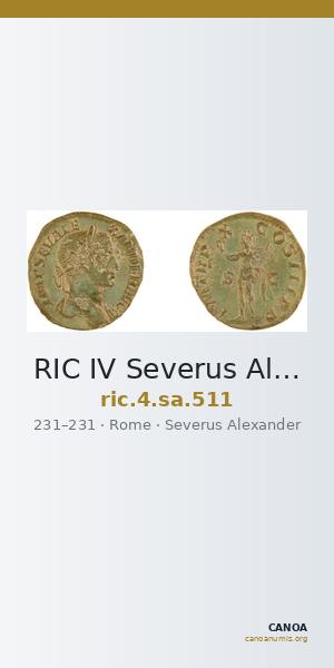 RIC IV Severus Alexander 511 — CANOA