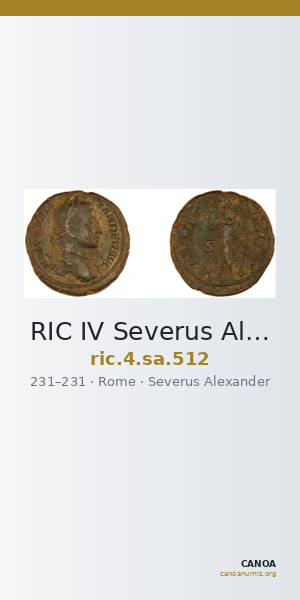 RIC IV Severus Alexander 512 — CANOA