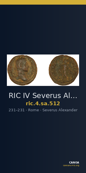 RIC IV Severus Alexander 512 — CANOA