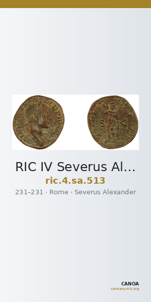 RIC IV Severus Alexander 513 — CANOA