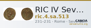 RIC IV Severus Alexander 513 — CANOA