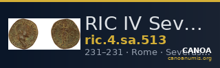 RIC IV Severus Alexander 513 — CANOA