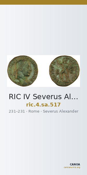 RIC IV Severus Alexander 517 — CANOA
