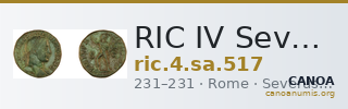 RIC IV Severus Alexander 517 — CANOA