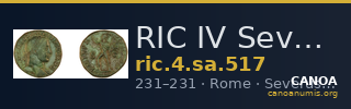 RIC IV Severus Alexander 517 — CANOA