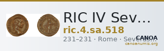 RIC IV Severus Alexander 518 — CANOA