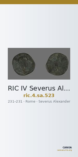 RIC IV Severus Alexander 523 — CANOA