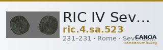 RIC IV Severus Alexander 523 — CANOA