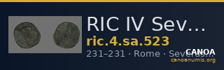 RIC IV Severus Alexander 523 — CANOA