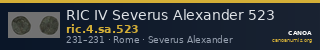 RIC IV Severus Alexander 523 — CANOA