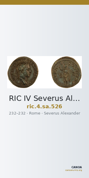 RIC IV Severus Alexander 526 — CANOA