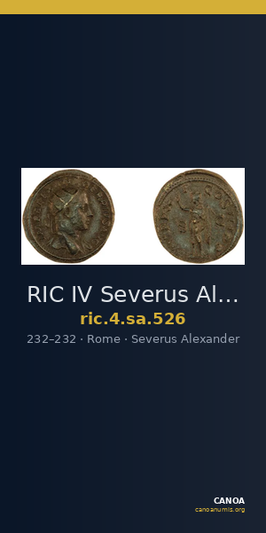 RIC IV Severus Alexander 526 — CANOA