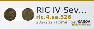 RIC IV Severus Alexander 526 — CANOA