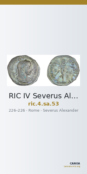 RIC IV Severus Alexander 53 — CANOA