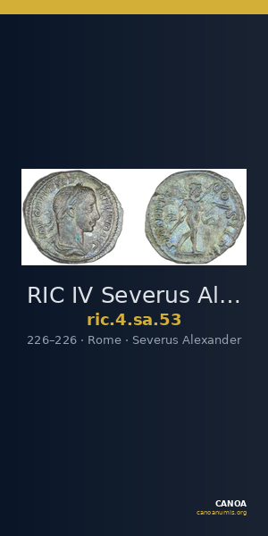 RIC IV Severus Alexander 53 — CANOA