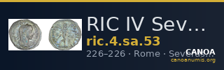 RIC IV Severus Alexander 53 — CANOA