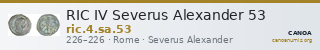 RIC IV Severus Alexander 53 — CANOA