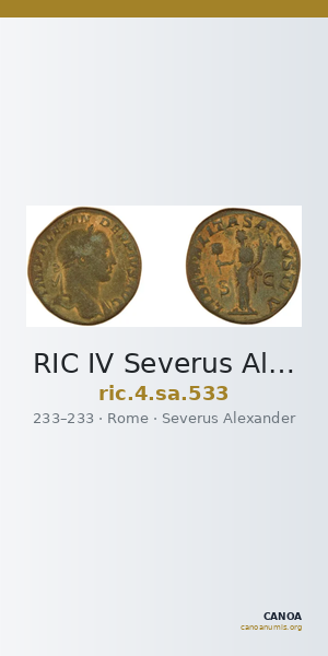 RIC IV Severus Alexander 533 — CANOA