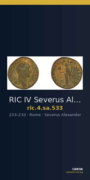 RIC IV Severus Alexander 533 — CANOA