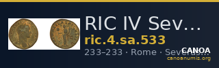 RIC IV Severus Alexander 533 — CANOA