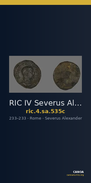 RIC IV Severus Alexander 535c — CANOA
