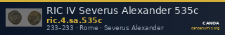 RIC IV Severus Alexander 535c — CANOA