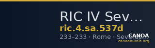 RIC IV Severus Alexander 537d — CANOA