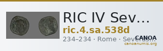 RIC IV Severus Alexander 538d — CANOA