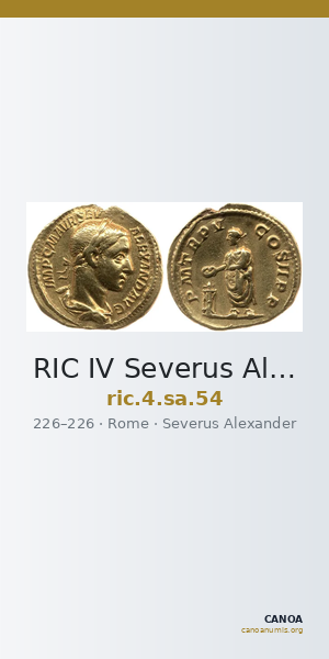 RIC IV Severus Alexander 54 — CANOA