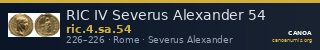 RIC IV Severus Alexander 54 — CANOA