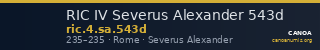 RIC IV Severus Alexander 543d — CANOA