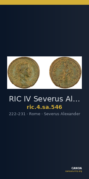 RIC IV Severus Alexander 546 — CANOA