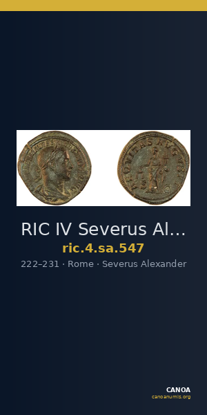 RIC IV Severus Alexander 547 — CANOA