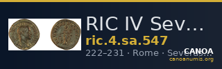 RIC IV Severus Alexander 547 — CANOA