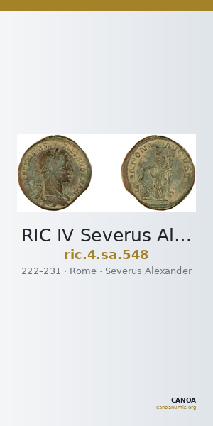 RIC IV Severus Alexander 548 — CANOA
