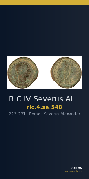 RIC IV Severus Alexander 548 — CANOA