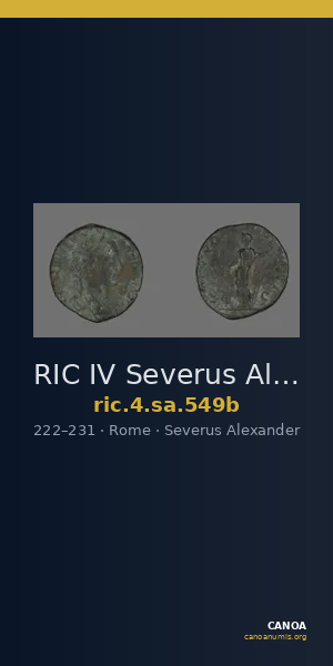 RIC IV Severus Alexander 549b — CANOA